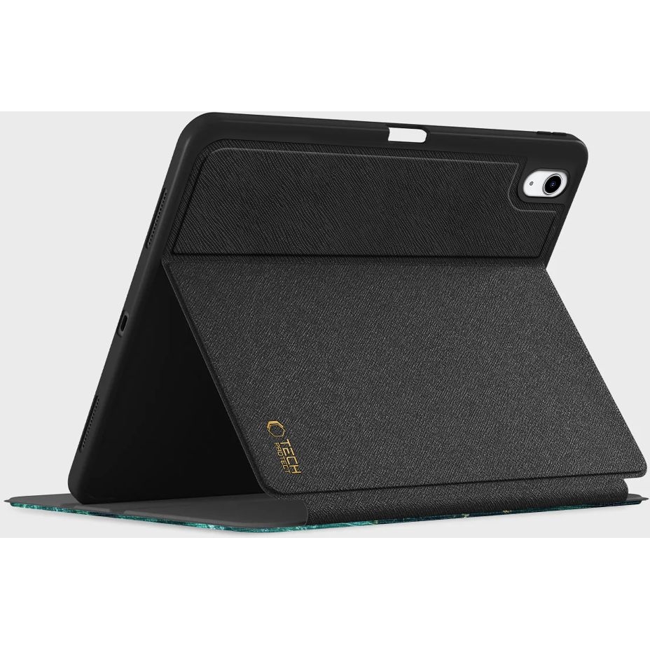Etui z klapką Tech-Protect Lamano do Apple iPad 10.9 2022, ciemnozielone.